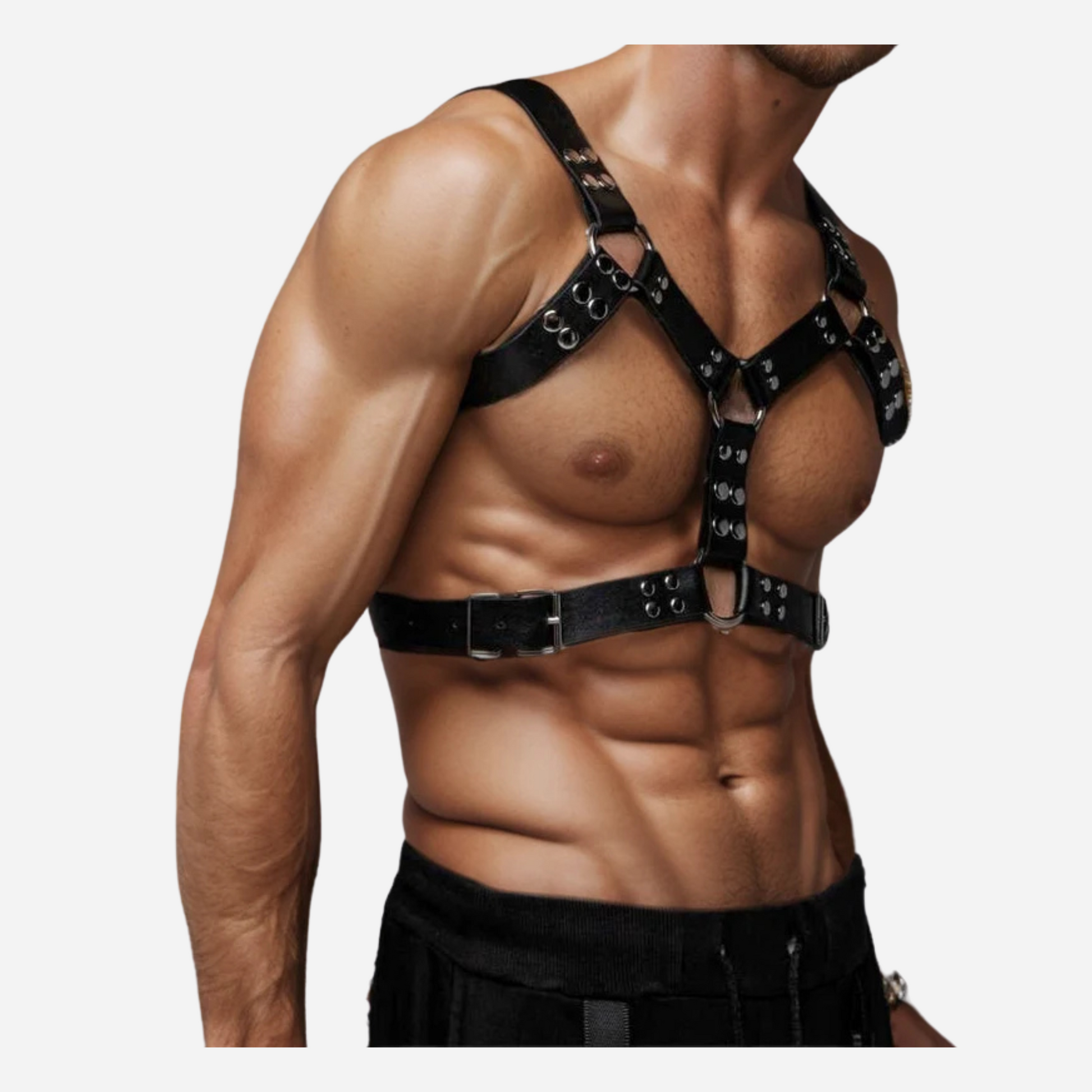 Shop our Genuine Leather O-Rings Chest Harness with Adjustable Straps. This stylish, durable harness offers a perfect fit for any body type, making it ideal for various occasions. Elevate your fashion game today! Explore our leather accessories and size guide for the best options.